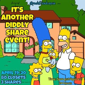 EVENT OVER! THANK YOU ALL! 🤗 🍩 It’s Another Diddly Share Event!